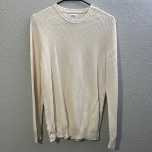 Zara Cotton Round Neck Sweater